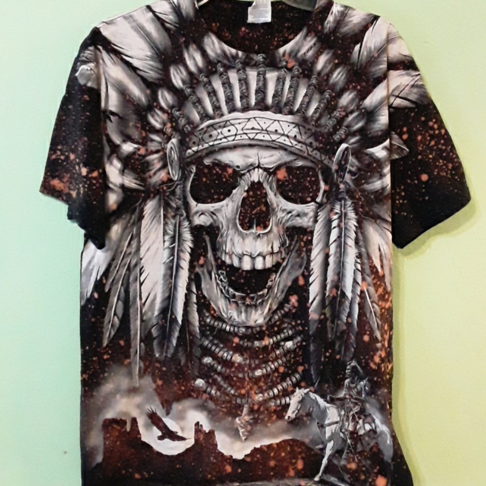 Vintage Indian Skull T Shirt